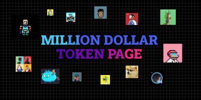 Launching Today Million Dollar Token Page - the "Homepage of the Metaverse"