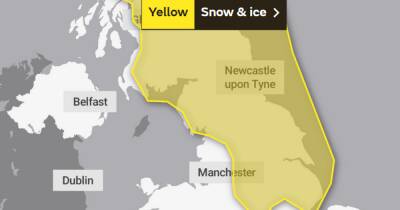 Met Office issues update on yellow weather warning for snow and ice in the north west