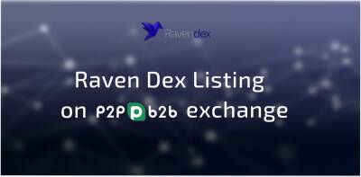 Ravendex Lists on P2PB2B Exchange