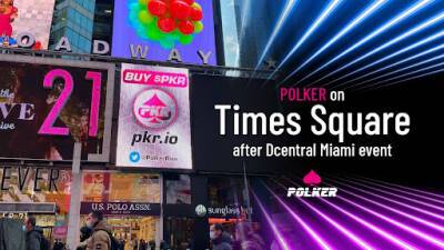 Following DCentral Miami Event, Polker Gets Featured On Billboard In NYC Times Square