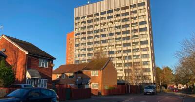 Woman dies after falling from block of flats on edge of city centre