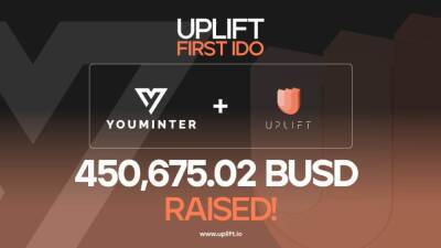 UpLift Raises 450 675 BUSD in Its First IDO