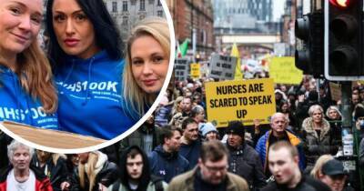 'I'm ready to lose my job': We spoke to the NHS workers marching against mandatory vaccines in Manchester