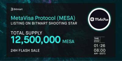 MetaVisa will start the IEO sale of MESA token on BitMart