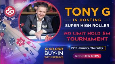 Join the CoinPoker High Roller Tournament with TonyG
