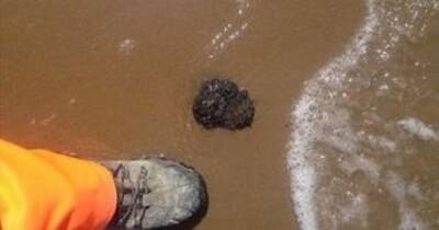 Warning over 'tar balls' washing up along Merseyside and Lancashire coast after oil spill