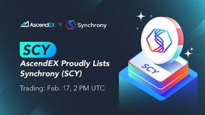 AscendEX Lists Synchrony, SCY
