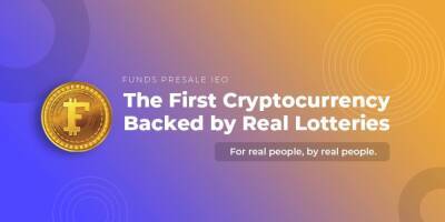 $FUNDS Presale IEO The First Cryptocurrency Backed by Real Lotteries