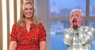 Phillip Schofield cries laughing at Josie Gibson's bloopers on This Morning after she has 'too many vodkas'