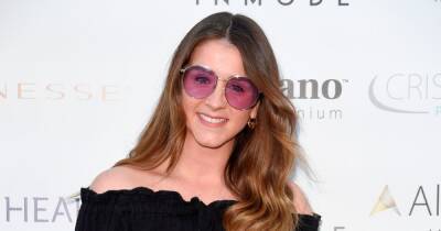 Brooke Vincent rocks 70s look as she steps out in Cheshire after announcing engagement