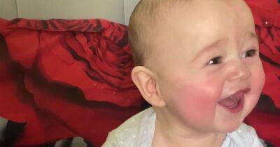 Seven-month-old Carter goes viral in uplifting video thanks to 'best sound ever'