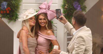 Helen Flanagan pouts up a storm as she enjoys Chester Races with Charlotte Dawson