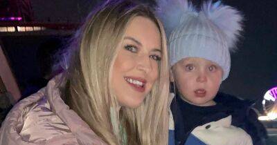 A mum is warning other parents after her two-year-old son choked on a lollipop - as he was sat on her lap