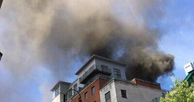 Smoke billows over city centre after fire breaks out at Chinese restaurant