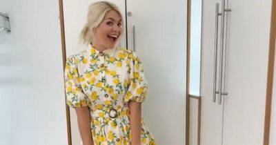 Holly Willoughby’s lemon print dress is in the sale with 20 per cent off