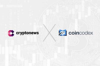 Cryptocurrency Price Tracking Platform CoinCodex Integrates Cryptonews.com as a Trusted Newsfeed Source