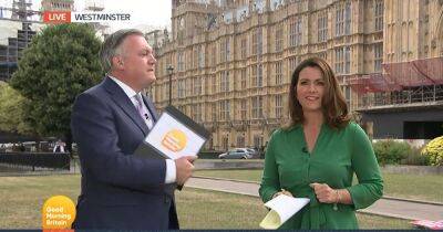 ITV Good Morning Britain's Ed Balls and Susanna Reid dance to 'bye bye Boris' as song blasts out during broadcast