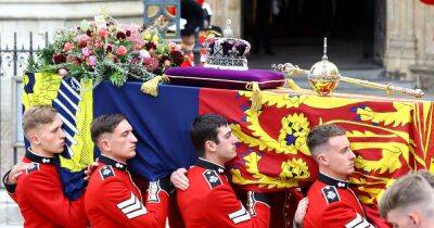 The meaning behind the flowers on the Queen's coffin
