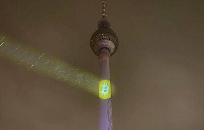 Berlin's TV Tower Lights Up with Giant Bitcoin Logo and This Twitter User Just Claimed Responsibility