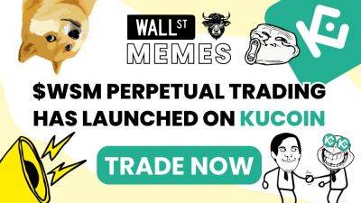 $WSM Perpetual Futures Contract Launches on KuCoin – Trade Wall Street Memes With 20x Leverage