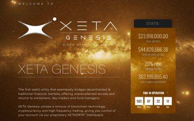 XETA Genesis Is Bridging TradFi Earnings For DeFi Users With 20% Monthly Returns – Here’s How