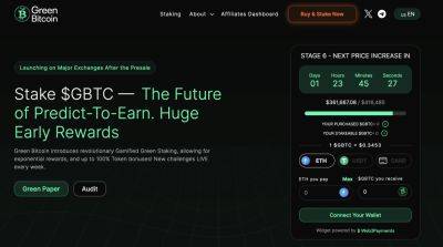 Green Bitcoin Presale Continues to Impress, Raising $360K In First Week as Traders Rush to Gamified Predictions