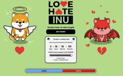Next Dogecoin, Love Hate Inu Raises $5 Million – Countdown Begins for Price Increase