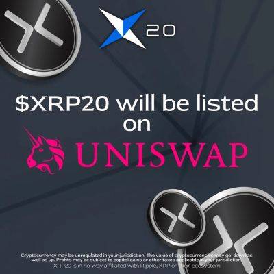 XRP20 Coin Price Could Pump 10x in DEX Listing on Tuesday August 22, Presale Buyers Stake 20 Billion Tokens