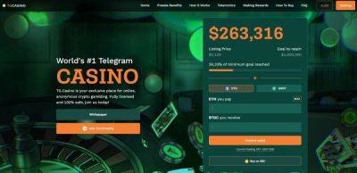 Web3’s Hottest GambleFi Presale TG.Casino Surges Beyond $250,000 – Get In Early Before $TGC Pumps