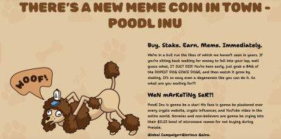 Poodl Inu Continues To Make Waves In The Meme Coin Niche – Learn About The POODL Presale
