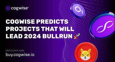 Cogwise (COGW) Predicts AI Projects Leading the 2024 Bull Run, with Meme Coins Like PEPE, SHIBA INU, DOGE, FLOKI Riding the Wave