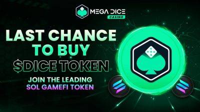 SOL GameFi First, Mega Dice Last Chance to Buy in Presale Before Final Price Increase